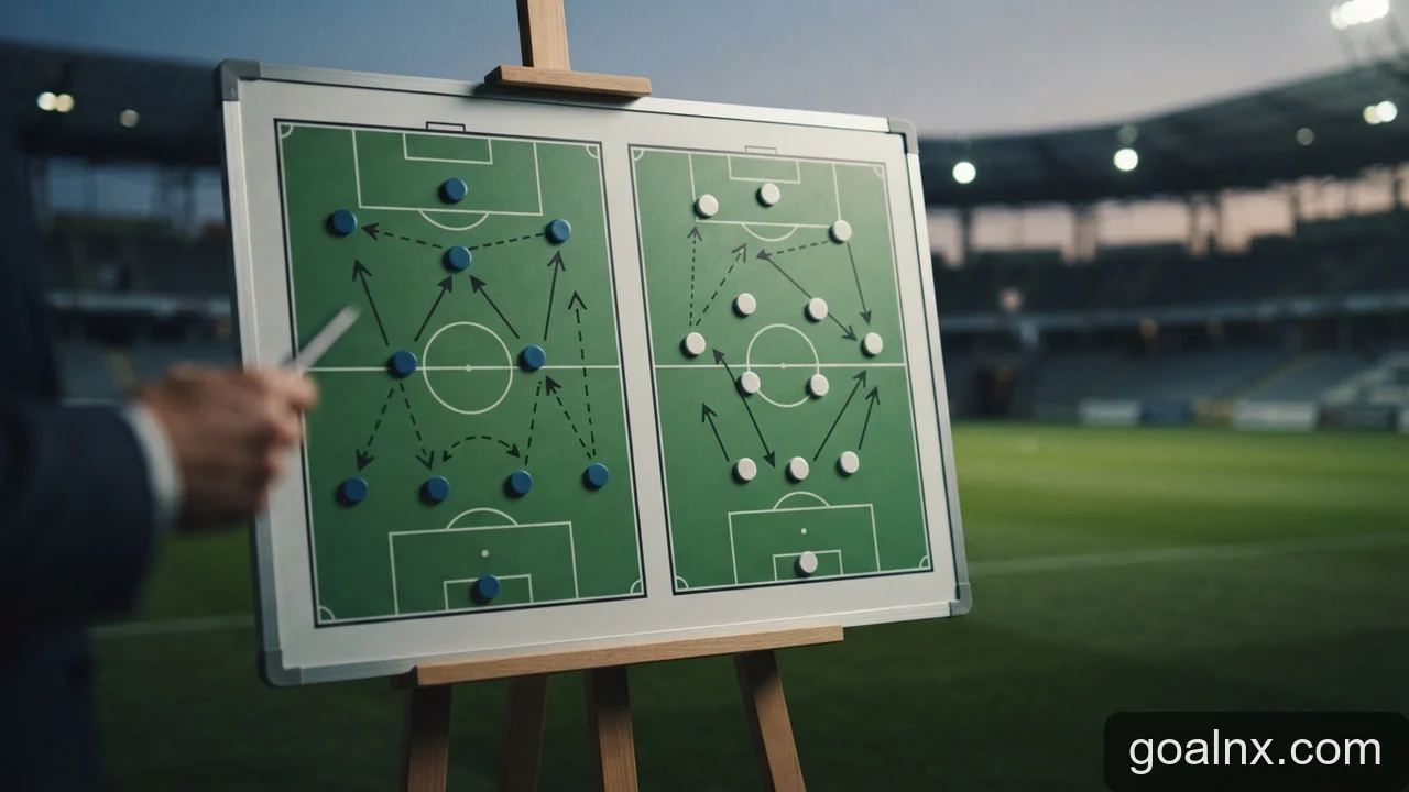 Minh họa cho 4-3-3 và 3-4-3 khác nhau ở đâu khi có và không có bóng?